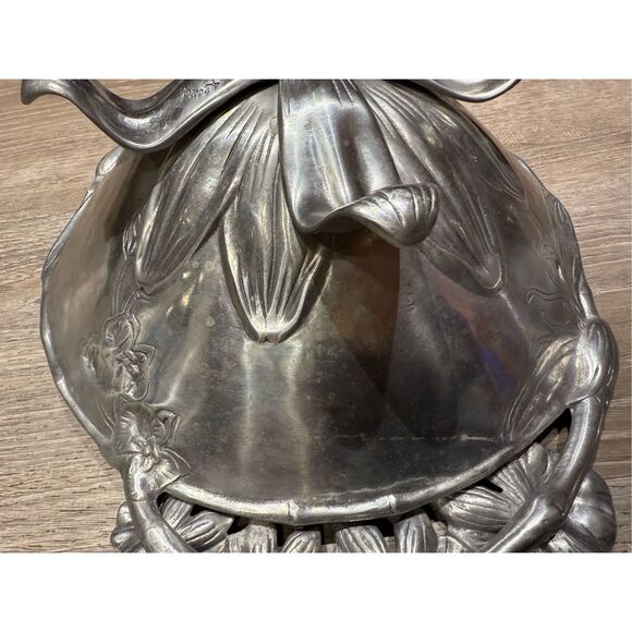 Rare! Hard To Find Arthur Court Large 3d Pedestal Orchid Bowl Vintage 2004 - Picture 9 of 9